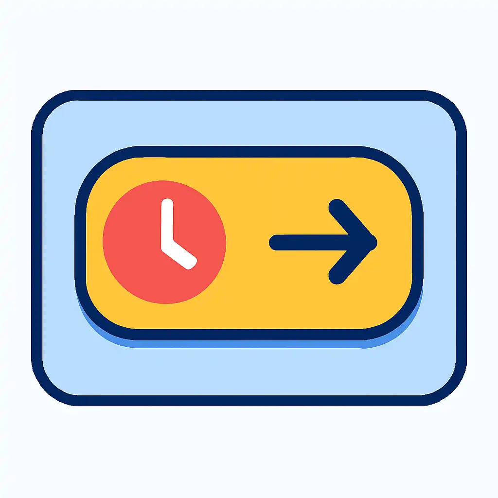 Close-up of button or form field for funky time live