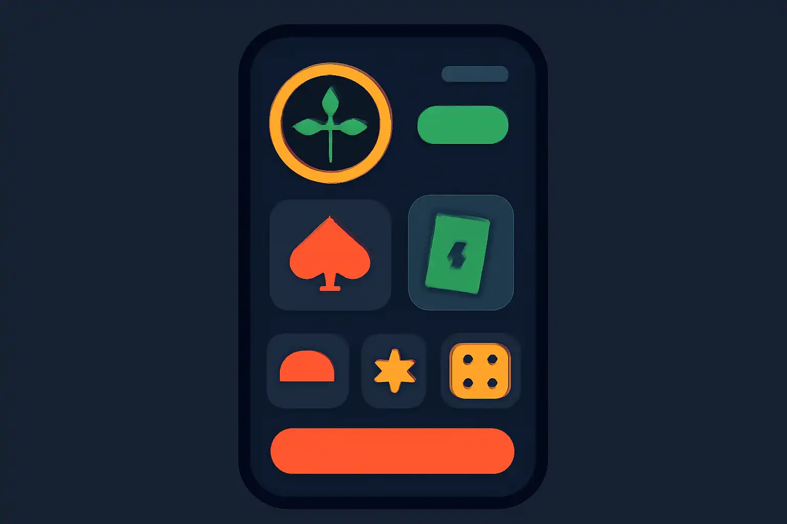 Detail screen: funky time, mobile-first UI mockup, dark theme