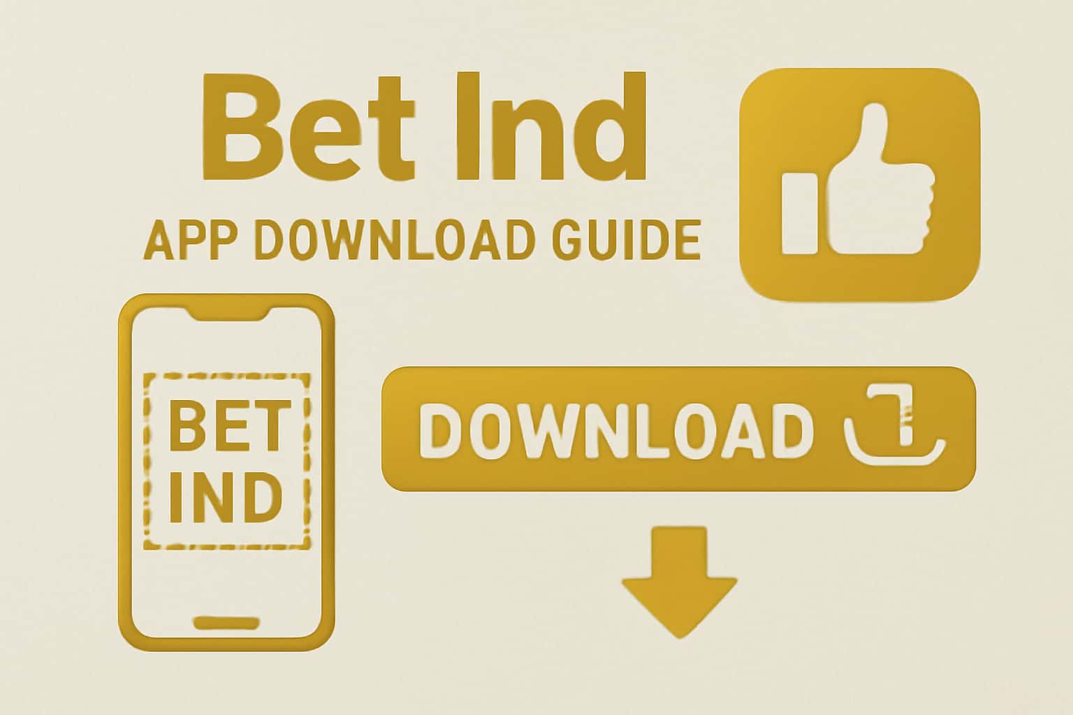 A neutral informational scene showcasing the Bet Ind App Download Guide.