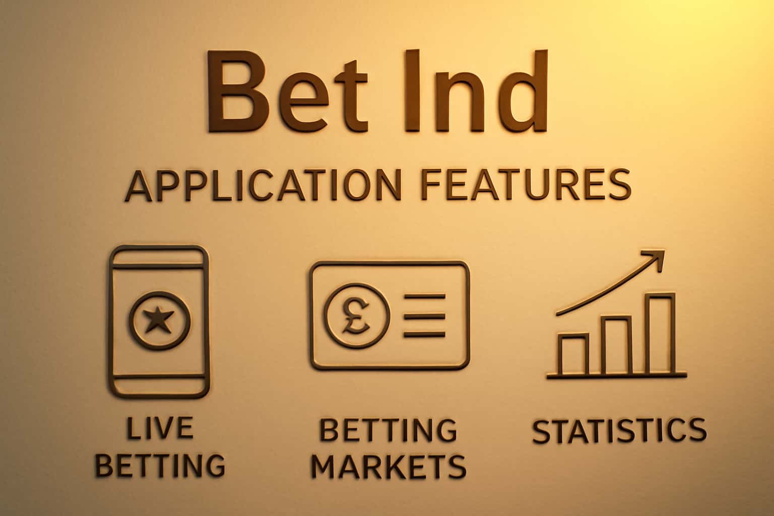 An informational layout showcasing the Bet Ind application features with focused elements emphasizing user engagement.