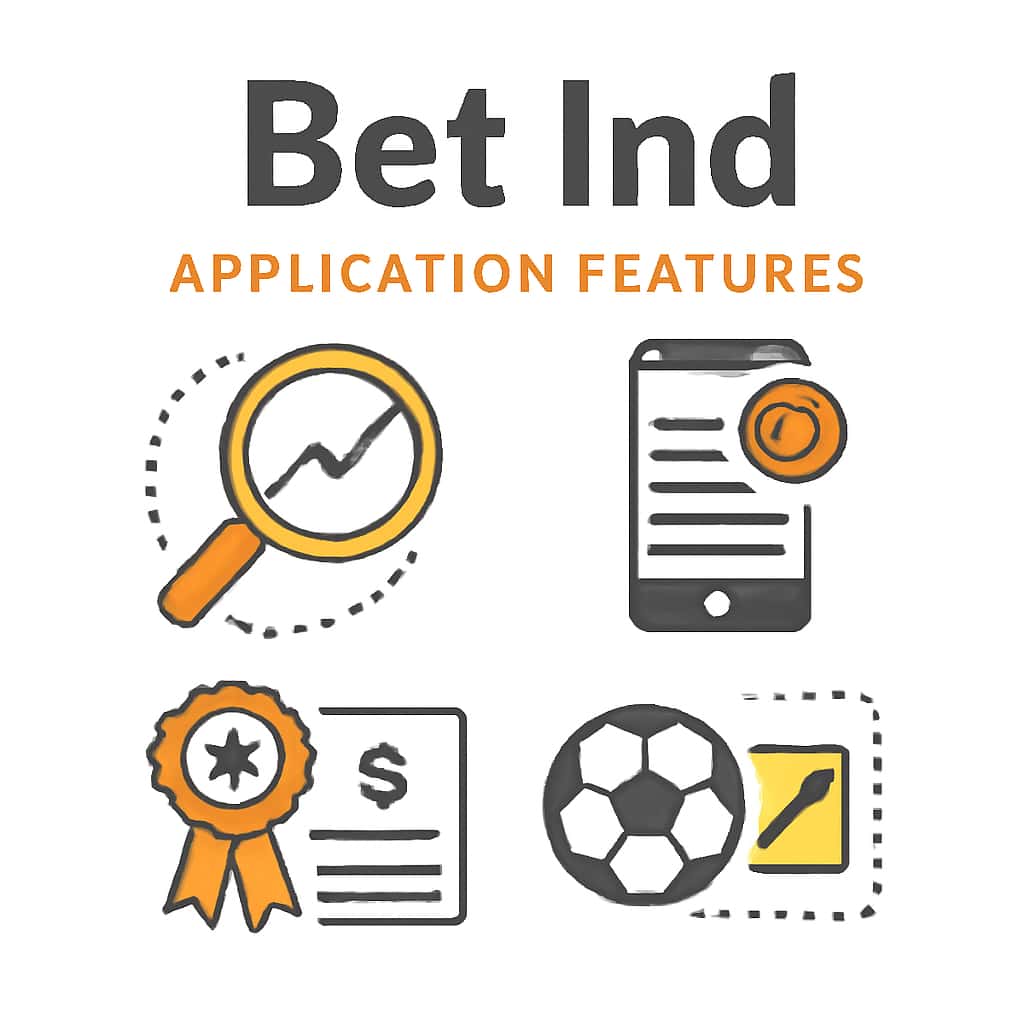 An educational diagram illustrating the main functionalities of the Bet Ind application.