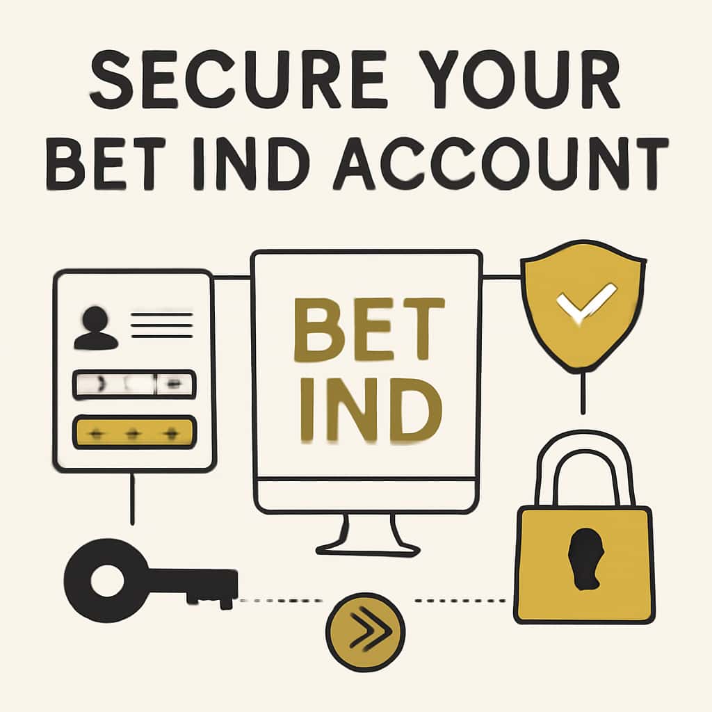 Illustration showing key steps for securing an account.