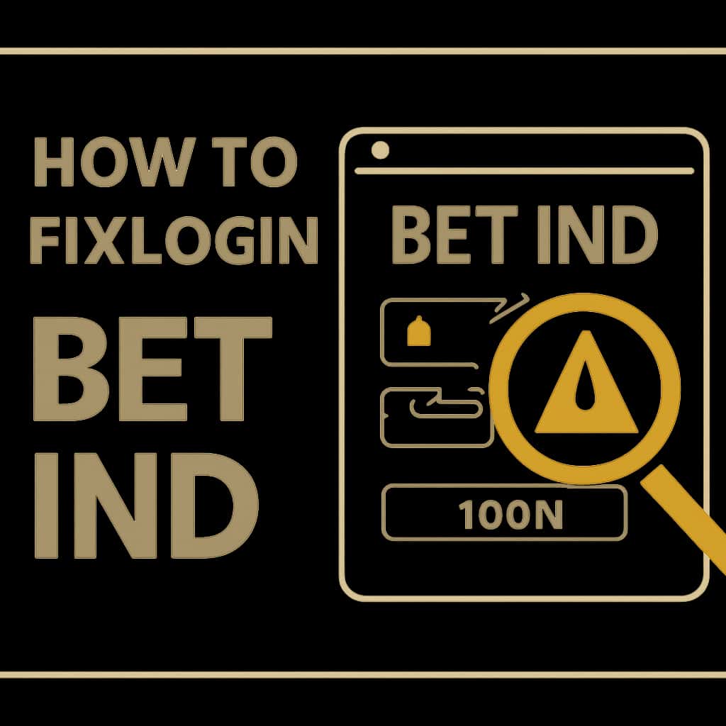An educational diagram about fixing login issues on Bet Ind.