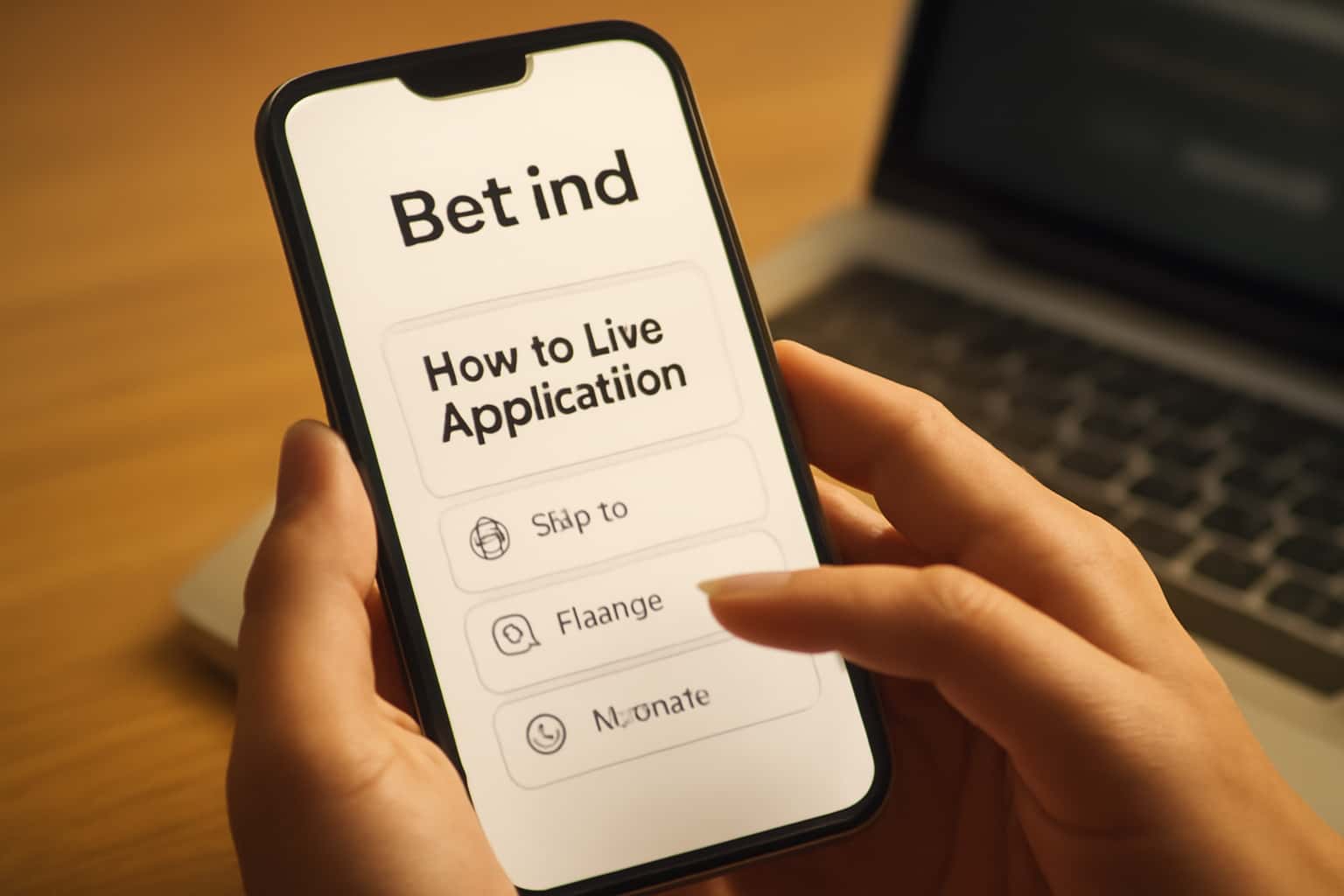 A conceptual representation of the Bet Ind Application interface showcasing features and functionalities.