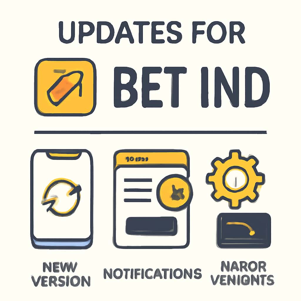 An educational diagram illustrating key updates for the Bet Ind App.